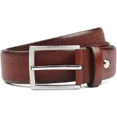 Suitable Ceinture Structure En Cuir Cognac