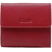 Esquire Cuir porte-monnaie Viktoria Little Wallet Red rouge foncé