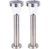 Autre Lanternes De Jardin Solaires "Silva" En Acier Inoxydable - X2