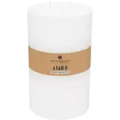 Atmosphera Bougie cylindrique rustique blanc H23