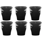Duralex Verres Picardie Noir 9 cl x6