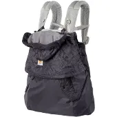 Ergobaby Housse de Pluie à Porte-bébé - Toutes saisons - Anthrac - - UneTaille - Housse de Pluie
