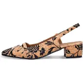 Nae Vegan Shoes Escarpins à bride arrière 'Zurie' marron / noir