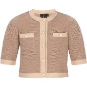 Faina Cardigan beige / beige foncé