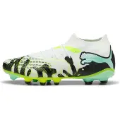 Puma Unisexe, Chaussures de football, Future 9 Match Creativity Fg/Ag (42.5), Vert, Blanc, Noir, Jaune