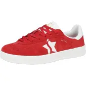 SKECHERS Baskets basses 'ACADEMY-COURT CHARM' rouge / blanc
