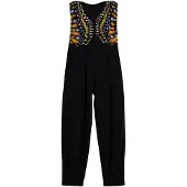 Desigual Combinaison bleu roi / vert / orange / noir
