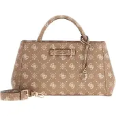 GUESS Femmes, Sac à main, Carrie Logo Girlfriend Satchel, Beige