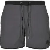 Urban Classics Shorts de bain gris foncé / noir