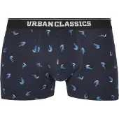 Urban Classics Boxers bleu nuit / bleu ciel / rouge orangé / noir chiné