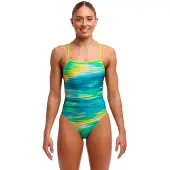 Funkita Single Strength Swimsuit Vert AUS 10 Femme