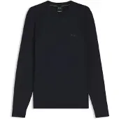 HUGO BOSS Pull en coton mélangé à la structure bodymapping