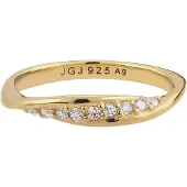 Elli DIAMONDS Bague 'Lab grown diamonds' or