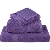 vidaXL Essuie-mains de qualité supérieure SOLUND 4 pcs violet 600 g/m²