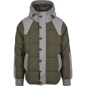 Brandit Veste d’hiver 'Garret' gris / olive