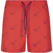 Karl kani Boardshorts bleu marine / rouge