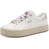 Tamaris Baskets basses or / blanc cassé