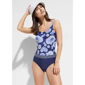 Bonprix Maillot 1 pièce sculptant, maintien modéré