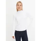 Bonprix T-shirt côtelé manches longues