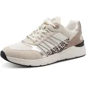 Tamaris Baskets basses beige / noisette / brun foncé / blanc