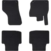 vidaXL Tapis De Voiture 4 Pcs Noir Tpe