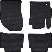 vidaXL Tapis De Voiture 4 Pcs Noir Tpe