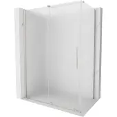 Mexen Velar 160x85 Cabine de douche, verre dépoli, nickel brossé