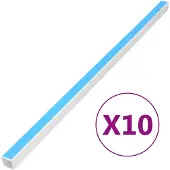 vidaXL Tuyaux d'installation autocollants 10x10 mm 10 m PVC