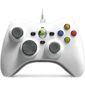 Hyperkin Gaming Xenon Cablegehnden White Xbox Controller Argenté