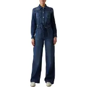 GUESS Jeans Ls Coverall Long Sleeve Jumpsuit Bleu 30 / 34 Femme