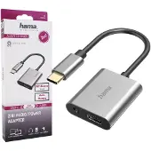 Hama Adaptateur 2 en 1 USB-C - Jack 3.5mm