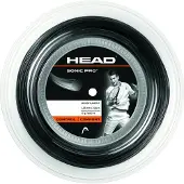 Head cordage de tennis sonic pro noir 200 m noir noir 1,25