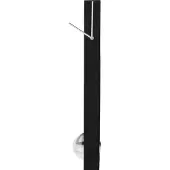 Kare Horloge murale 'Pendulum', 65 cm, noir/chrome