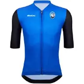 Santini Atalanta Short Sleeve Jersey Bleu M Homme
