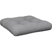 vidaXL Coussin de palette gris tissu