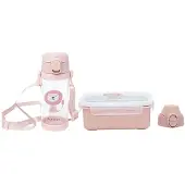 Olmitos Bottle+lunch Box Set Rose Enfants