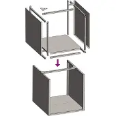vidaXL Étagère à bois de chauffage Blanc 40x40x40 cm Acier laminé à froid