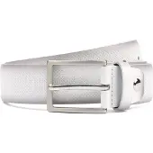 Suitable Ceinture Structure En Cuir Blanche