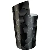 FOLIATEC Design Foil Cockpit Hexagonal 50 X 50 Cm Noir