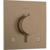 Hansgrohe Ecostat Comfort E Thermostat encastré pour 2 consommateurs avec combinaison de sécurité intégrée, 33716140