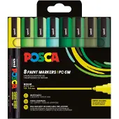 Posca Paintmarker PC-5M 8 pcs. Green Colours (8x)
