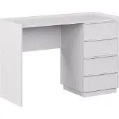 Vicco Bureau Viktoria Blanc 110x45cm avec 4 tiroirs, Model 59323