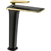 Mexen Purus mitigeur lavabo haut, Noir/Or - 745810-75