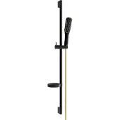Mexen Ensemble de douche coulissante DS49, noir/or (785494583-57)