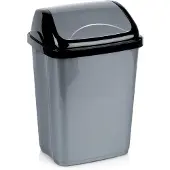 Orion Poubelle en plastique grise 10 l