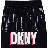 DKNY D33580-09b Skirt Noir 8 Years Fille