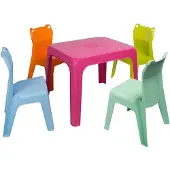 Garbar Jan Frog 1 Play Table And Chair Set Multicolore Enfants