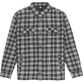 Quiksilver - Chemise confortable en coton - Venture Sherpa Overshirt Black Venture en Coton - Taille L - Noir