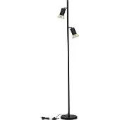 Lyora Lampadaire design Luvia noir avec or