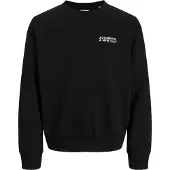 JJ REBEL Sweat-shirt 'JREBHAYDEN' noir / blanc